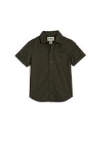 Kids Woven Tr Top | Olive | Size Small | True Religion