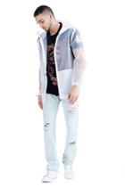 Mens Translucent Circuit Anorak Jacket | White  | Size Medium | True Religion