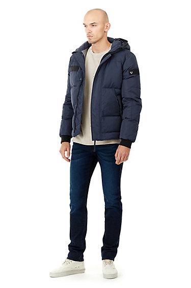 Mens Down Jacket | Night Blue  | Size Large | True Religion