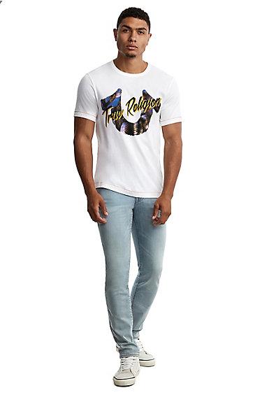 Mens Desert Mirage Logo Tee | White  | Size X Small | True Religion