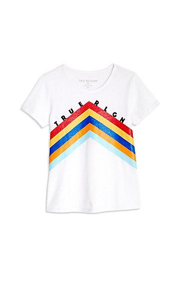 Up And Arrow Kids Tee | White | Size Small | True Religion