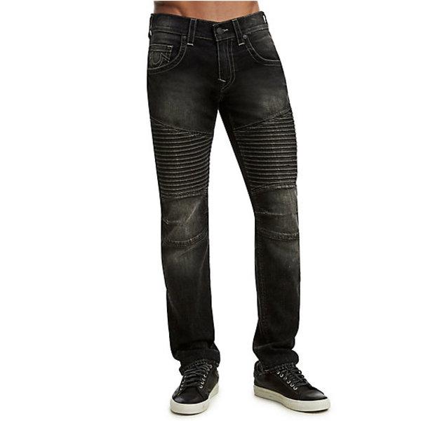 Slim Fit Pleated Moto Jean | Loose Pavement | Size 27 | True Religion