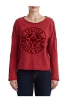 Graphic Long Sleeve Womens Tee | Ruby Red | Size X Small | True Religion
