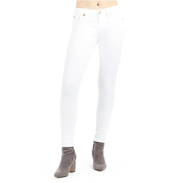 Halle Mid Rise Super Skinny Womens Jean | White | Size 23 | True Religion