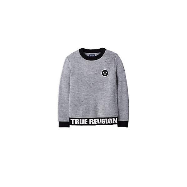 Tr Pullover Toddler/little Kids Sweater | Heather Grey | Size 7 | True Religion