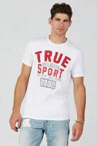Hand Picked Sport Crew Mens T-shirt | White | Size Large | True Religion