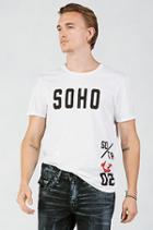True Religion Soho Graphic Mens T-shirt - Optic White