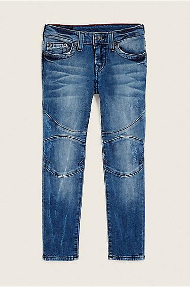 Toddler/little Kids Rocco Moto Jean | Crystal Wash | Size 2t | True Religion