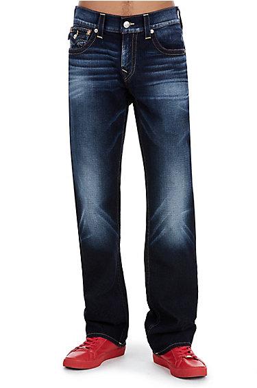 Men's Straight Fit Wheat Stitch Jean | Dragons Lair | Size 30 | True Religion