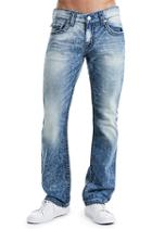 Men's Straight Fit Ch Jean | Mountain Face | Size 36 | True Religion