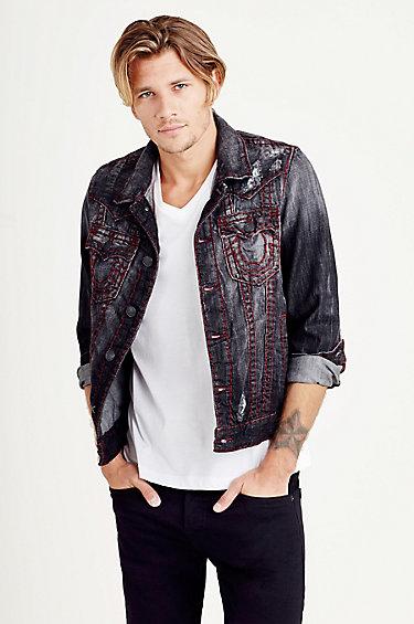 True Religion Jimmy Super T Mens Jacket - Worn Granite