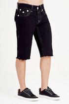 True Religion Straight Super T Cut Off Mens Short - Jet Black