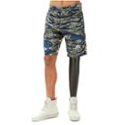 Mens Mixed Camo Logan Slim Short | Mix Territory | Size 29 | True Religion