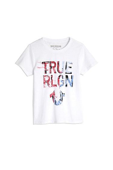 Flag Tee | White | Size 2t | True Religion