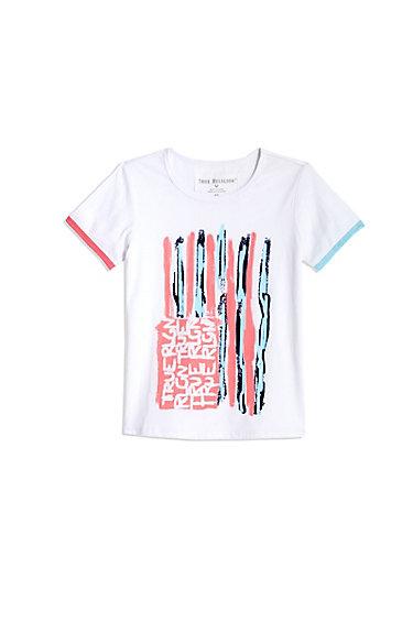 Toddler/little Kids Painted Flag Tee | White | Size 2t | True Religion