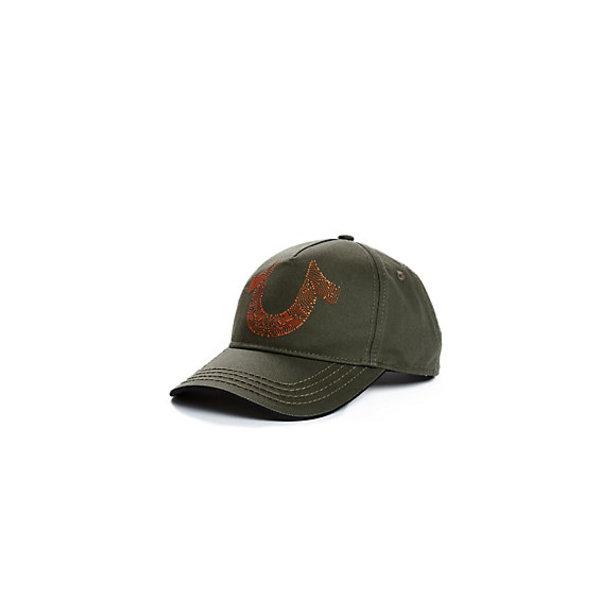 Metallic Horseshoe Baseball Cap | Military Green | True Religion