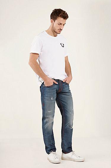 True Religion Geno Slim Super T Mens Jean - Dusty River