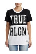 Women's Tr Colorblock Crew Tee | Black | Size Xx Small | True Religion