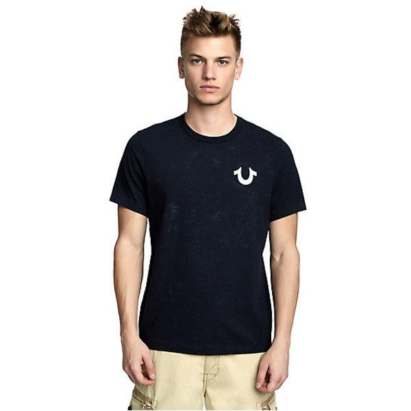 Mens Washed Tiger Tee | Black | Size Small | True Religion