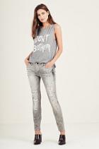 Halle Splatter Super Skinny Womens Jean | Supreme | Size 31 | True Religion
