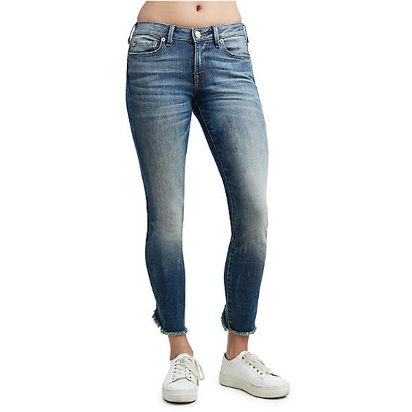 Halle Mid Rise Super Skinny Womens Jean | Seasoned Blue | Size 24 | True Religion