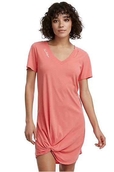 Womens Twist T Shirt Dress | Desert Rose | Size X Small | True Religion