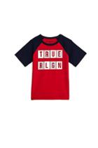 Kids Texture Tr Tee | Bright Red | Size Small | True Religion
