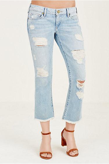 True Religion Karlie Cropped Flare Womens Jean - Tr Vintage