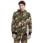 Mens Camo Zip Hoodie | Black | Size Small | True Religion