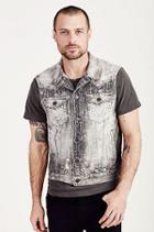 True Religion Jimmy Western Mens Vest - Deep Base