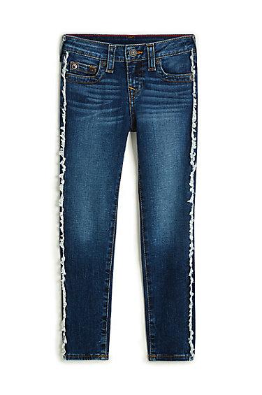 Toddler/little Kids Fringe Casey Super Skinny Jean | Raw Indigo | Size 2t | True Religion