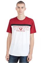 Football Crew Neck Mens Tee | White/red | Size Small | True Religion