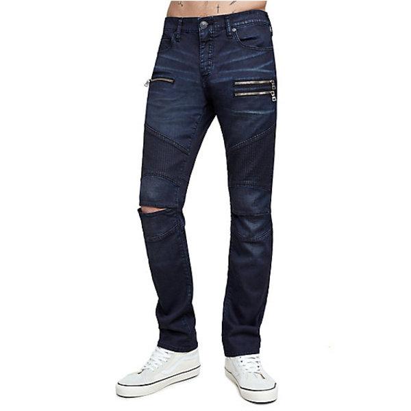 Rocco Skinny Drift Moto Mens Jean | Onyx | Size 28 | True Religion