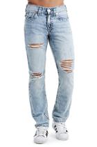 Men's Slim Fit Distressed Super T Jean | Rocky Mist | Size 31 | True Religion