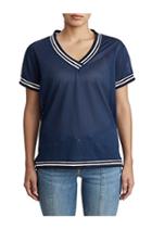 Womens Mesh Top | Navy | Size X Small | True Religion