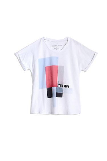 Toddler/little Kids Shadow Box Tee | White | Size 2t | True Religion