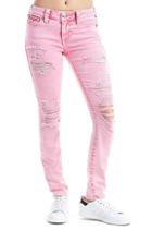 Women's Super Skinny Fit Distressed Pant | Lava Wash | Size 26 | True Religion