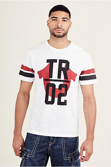 Tr02 Mens Crew Neck Tee | White | Size X Small | True Religion