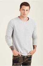 Mens Pullover Sweatshirt | Grey Marl | Size Xx Large | True Religion