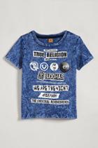 True Religion Rock And Roll Graphic Kids Tee - Ibl1 Imperial Bl