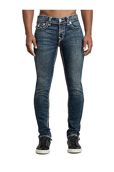 Men's Skinny Fit Super T Jean | Trail Of Blue | Size 28 | True Religion