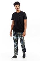 Two Tone Coated Mens Crew Tee | Black | Size Medium | True Religion