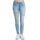 Women's Curvy Skinny Fit Distressed Jean | Pale Sapphire Destroyed | Size 27 | True Religion