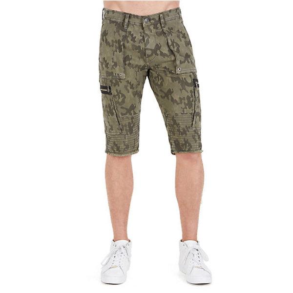 Mens Moto Cargo Short | Green | Size 29 | True Religion