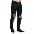 Mens Destroyed Rocco Skinny Jean | Black Volcanic Ash | Size 30 | True Religion