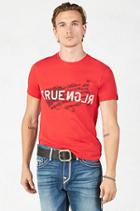 True Religion States Crew Mens T-shirt - Ruby Red
