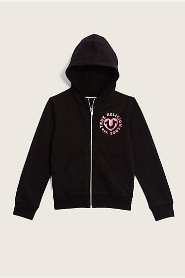 Tr Branded Kids Hoodie | Black | Size 6 | True Religion