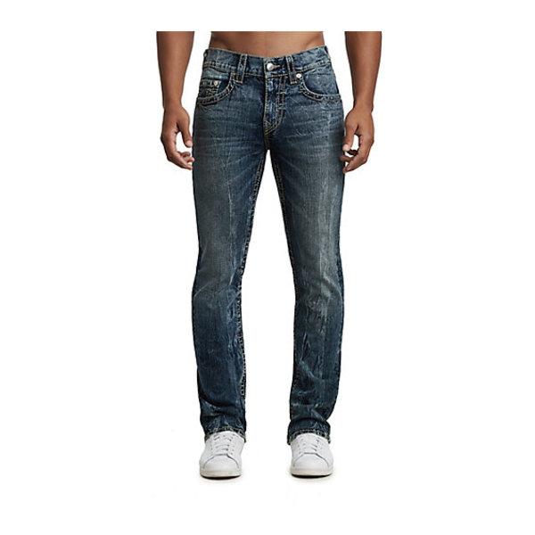 Men's Straight Fit Earthworm Big T Jean | Eydd Trail Of Blue | Size 27 | True Religion