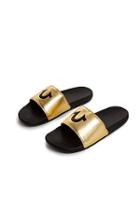 Tr Slide Shoe | Gold/gold | Size 7 | True Religion