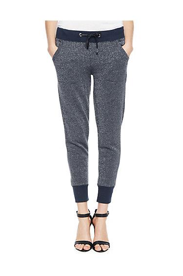 True Religion Lurex Skinny Womens Sweatpant - Silver